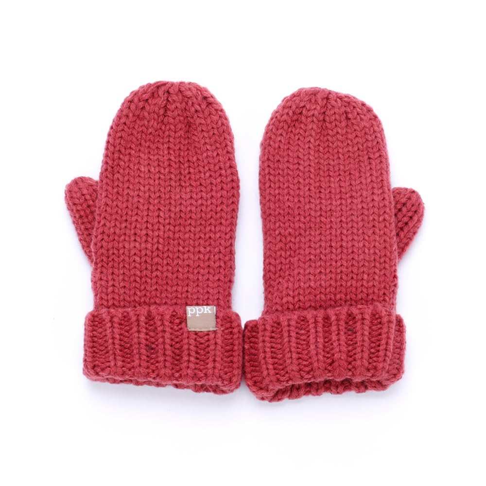 Kids Knitted Mittens with Fleece-Lined Interior - Cold Weather Basics - Boys 1-12 Y