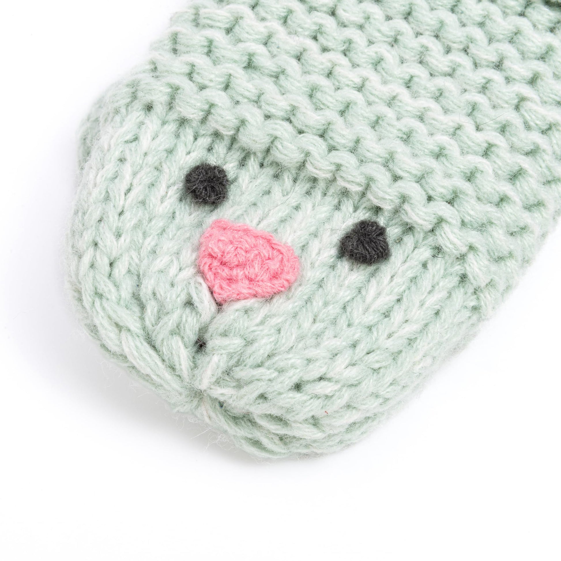 Knit Baby Chick Mittens with Cord-For Kids, Toddler Girls Age 1-6 Years, Cute Design