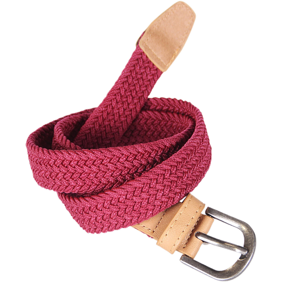 Boys Stretchy Leather Belt - Children's Age 4-14 Y