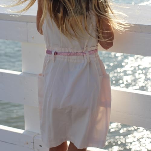 Ultra-Skinny Sparkly Glitter Belt for Girls 4 to 14