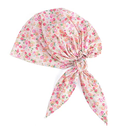 Peppercorn Kids Girls Pre-tied Summer Bandana Scarf - Kids Age 3-8 Y- Strawberry Print