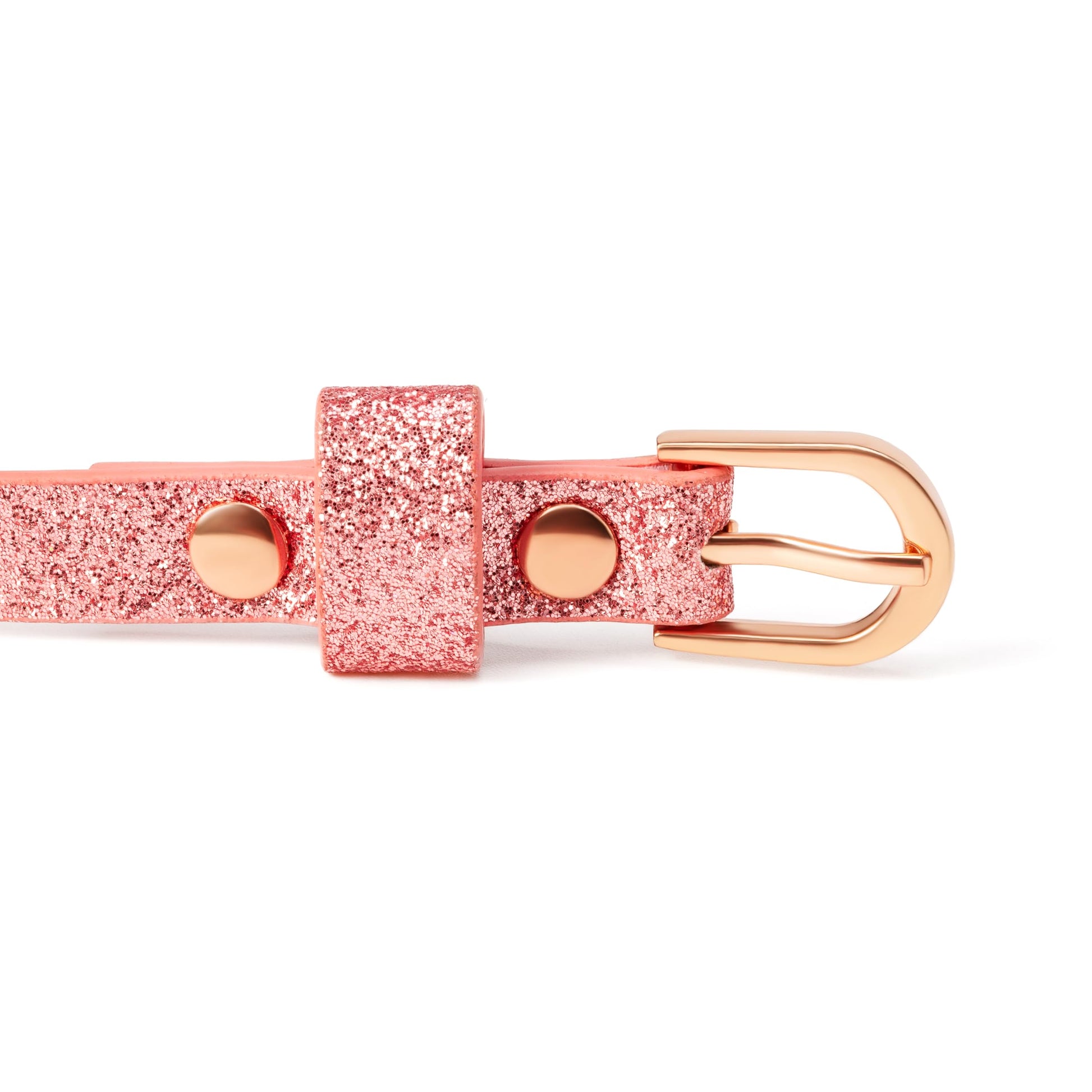 Ultra-Skinny Sparkly Glitter Belt for Girls 4 to 14