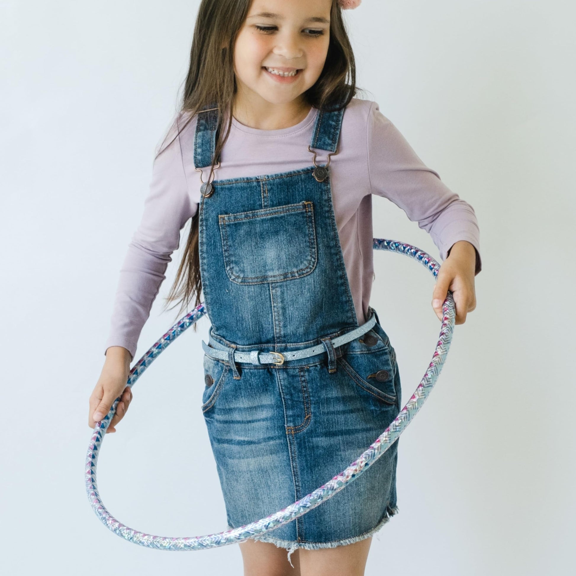 Ultra-Skinny Sparkly Glitter Belt for Girls 4 to 14