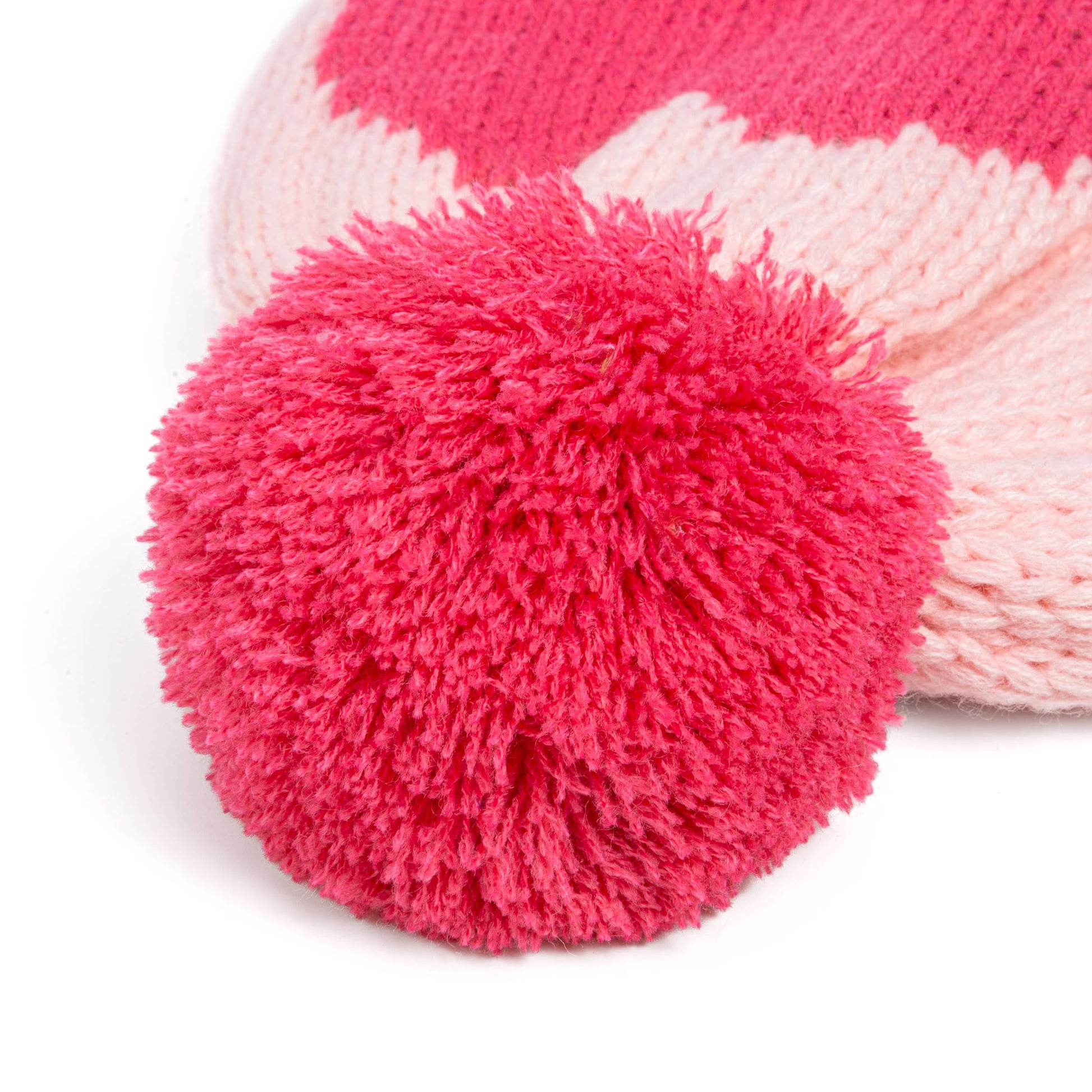 Knit Kids Fall Winter Hat with Heart Design for Girls 1-6 Years, Fleece-Lined for Cold Weather
