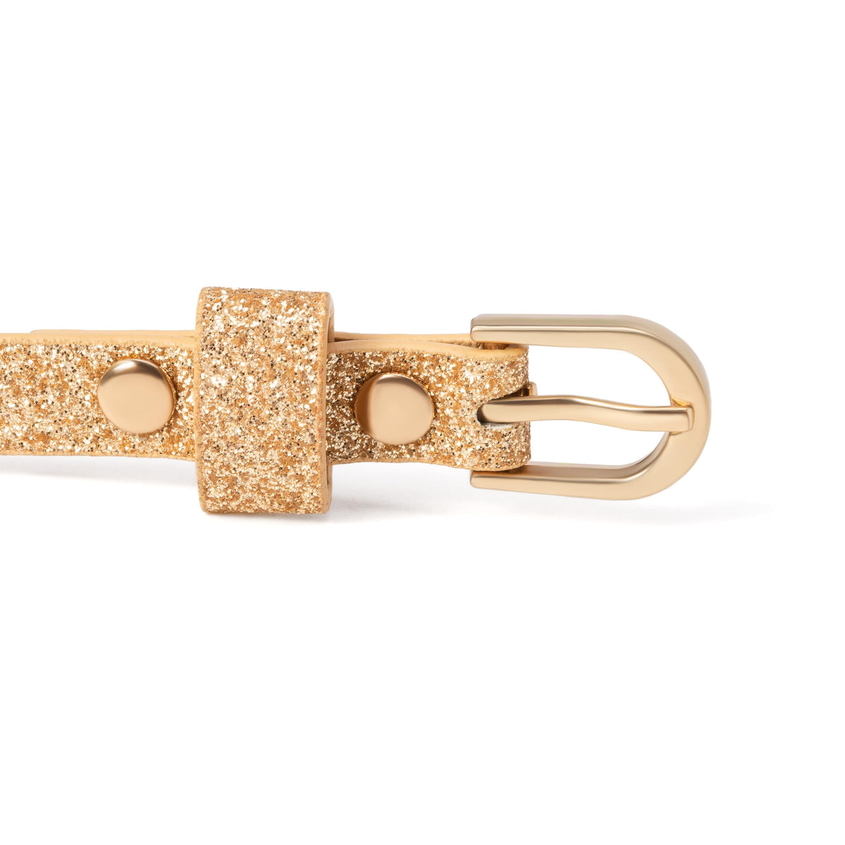 Ultra-Skinny Sparkly Glitter Belt for Girls 4 to 14