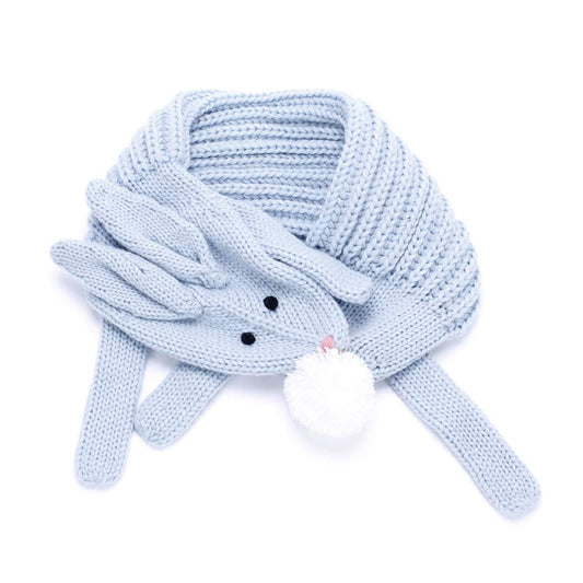 Kids Soft Knit Bunny Scarf- (Children Age 4/5-12Yr)