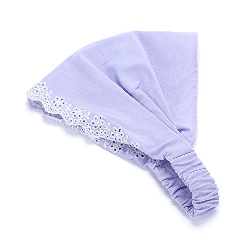 Peppercorn Kids Eyelet Needlework Embroidered Bandana Headband – For Girls Ages 5–12 Years