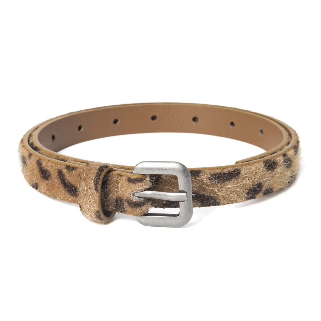 Girls' Leopard Print Faux Leather Belt – Fashion Belt for Kids, Youth, & Women