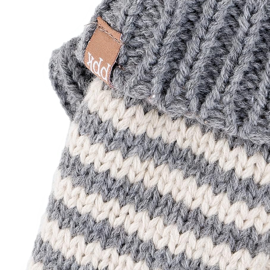 Kids Knit Beanie Set with Mittens, for Boys and Girls (Age 1-6Y) Unique Novelty Design, Premium Quality