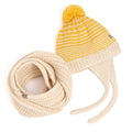 Warm Earflap Knit Beanie 2Pc Set for Toddlers/Little Kids 2-6 Years