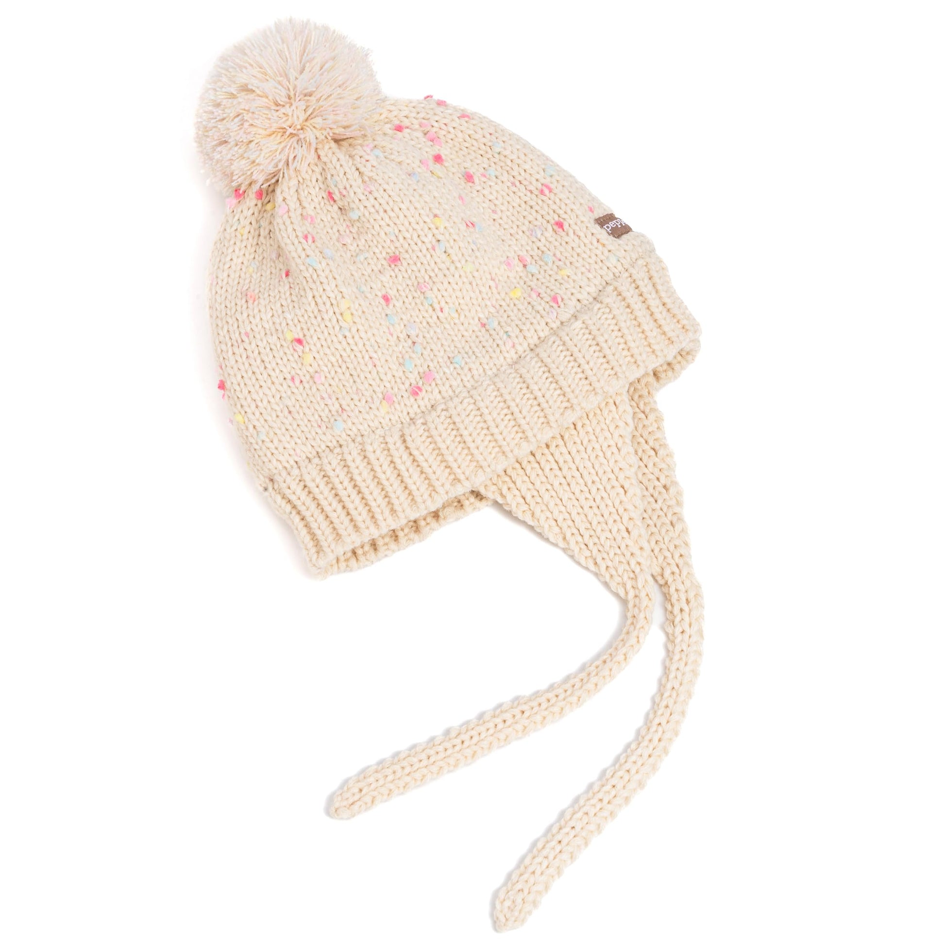 Warm Earflap Knit Beanie 2Pc Set for Toddlers/Little Kids 2-6 Years
