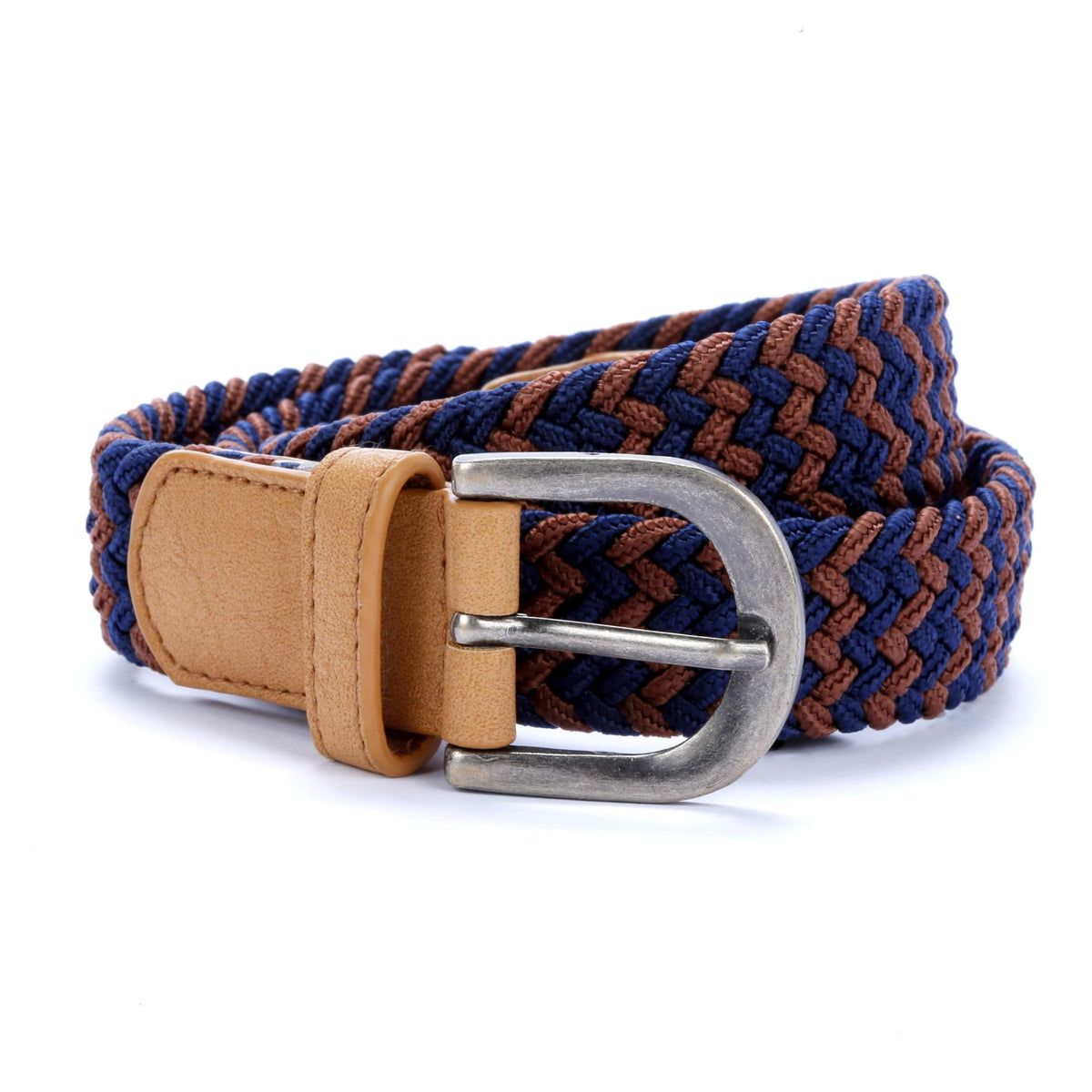 Boys Stretchy Leather Belt - Children's Age 4-14 Y