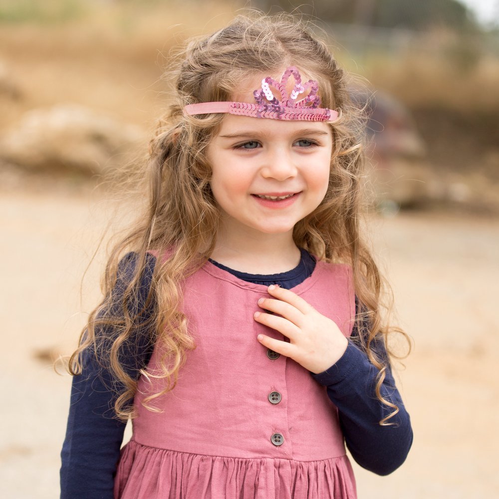 Little Girls Sparkly Princess Tiara Headband- Age 3-12