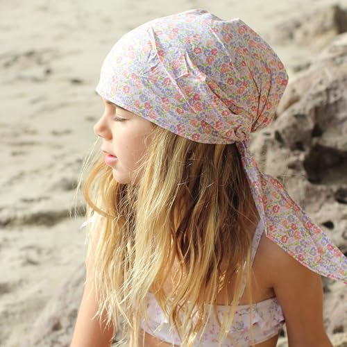 Peppercorn Kids Girls Pre-tied Hair Bandana Scarf - Kids Age 3-8 Y- Vintage Floral
