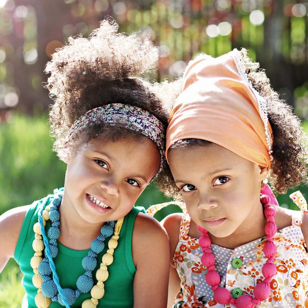 Little Kids Hair Triangle Hair Bandana Headband Scarf - Girls Age 1-4/5Y, Ideal for Babies 12 Months up, Toddlers and Pre-Schoolers