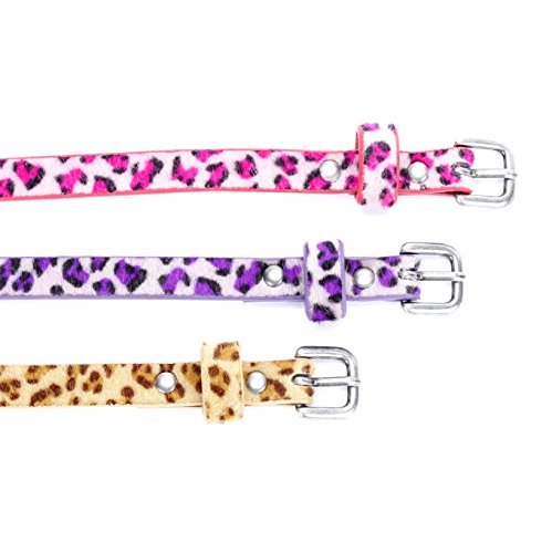 Kids Leopard Print Leather Belt, Stylish and Durable for Girls Age 4-14 Year Old