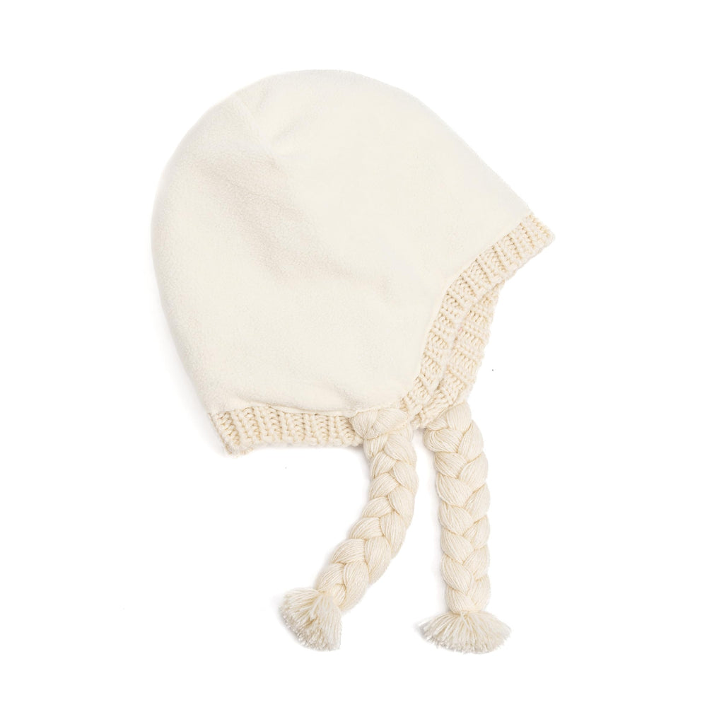 Girls Warm Knit Earflap Hat, Fleece Lined Cold-Weather Essential for Kids 1-12 Years, Unique Colorful Design, Premium Quality