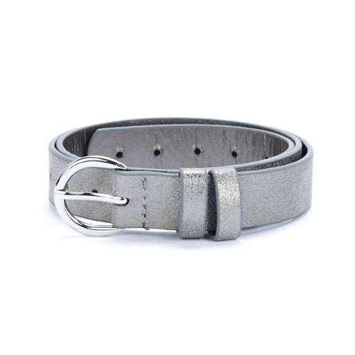 Girls Perforated Mettalic Leather Belt (Kids All Ages 4-7, 8-14 Years) Stylish, Fun and Practical for Everyday Use