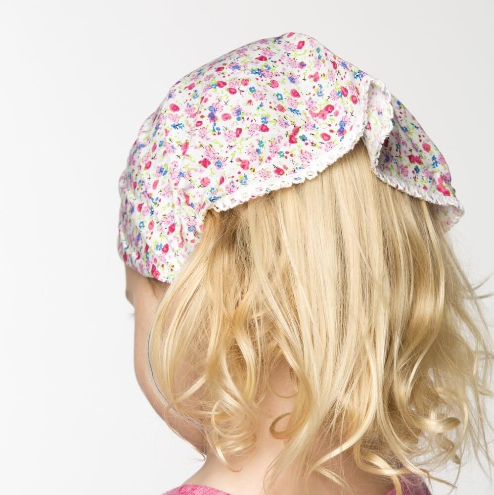 Little Kids Hair Triangle Hair Bandana Headband Scarf - Girls Age 1-4/5Y, Ideal for Babies 12 Months up, Toddlers and Pre-Schoolers