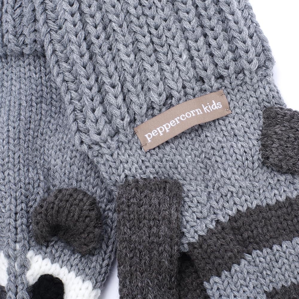 Kids Racoon Knitted Scarf (4-12Y) Unisex