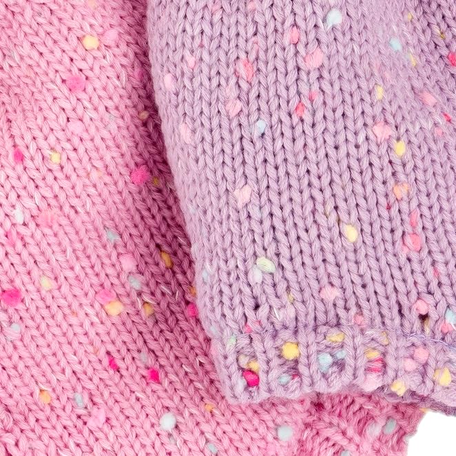 Girls Knit Earflap Hat and Mittens Set, Warm Cold-Weather Essential for Kids 1-12 Years
