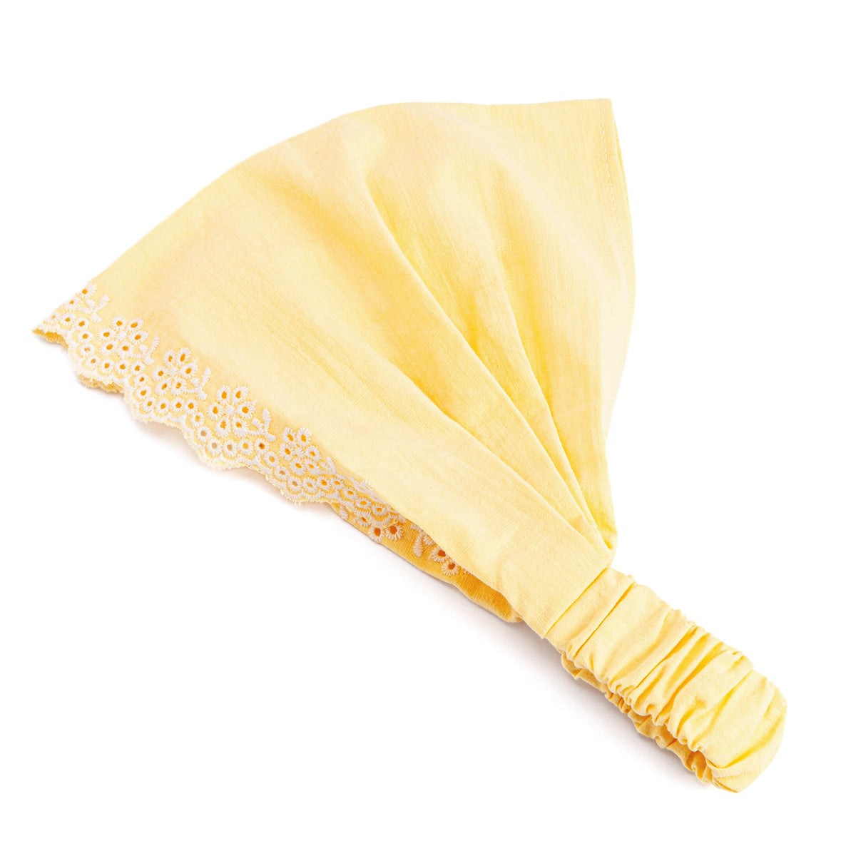 Peppercorn Kids Eyelet Needlework Embroidered Bandana Headband – For Girls Ages 5–12 Years