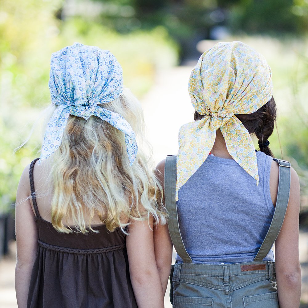Peppercorn Kids Girls Pre-tied Summer Bandana Scarf - Kids Age 3-8 Y- Strawberry Print