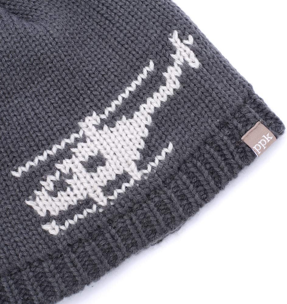 Boys Knitted Beanie Hat (Warm Fleece-Lined) - Baby, Toddler and Small Boys - 1 to 6 Years