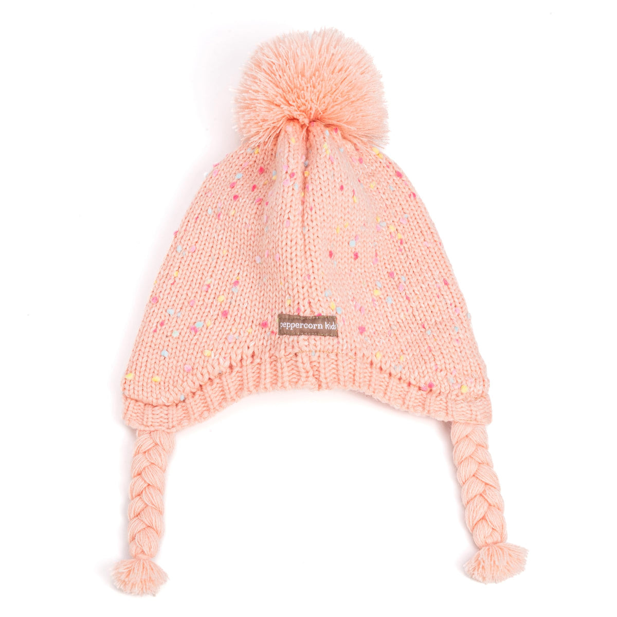 Girls Warm Knit Earflap Hat, Fleece Lined Cold-Weather Essential for Kids 1-12 Years, Unique Colorful Design, Premium Quality