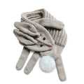 Soft Bunny Knitted Winter Neck Scarf- (Toddlers, Kids Age 4/5-12Yr)- Unisex