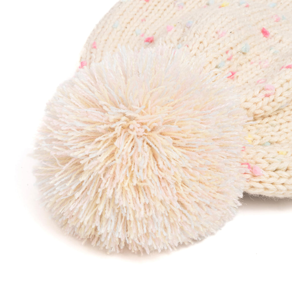 Warm Earflap Knit Beanie 2Pc Set for Toddlers/Little Kids 2-6 Years