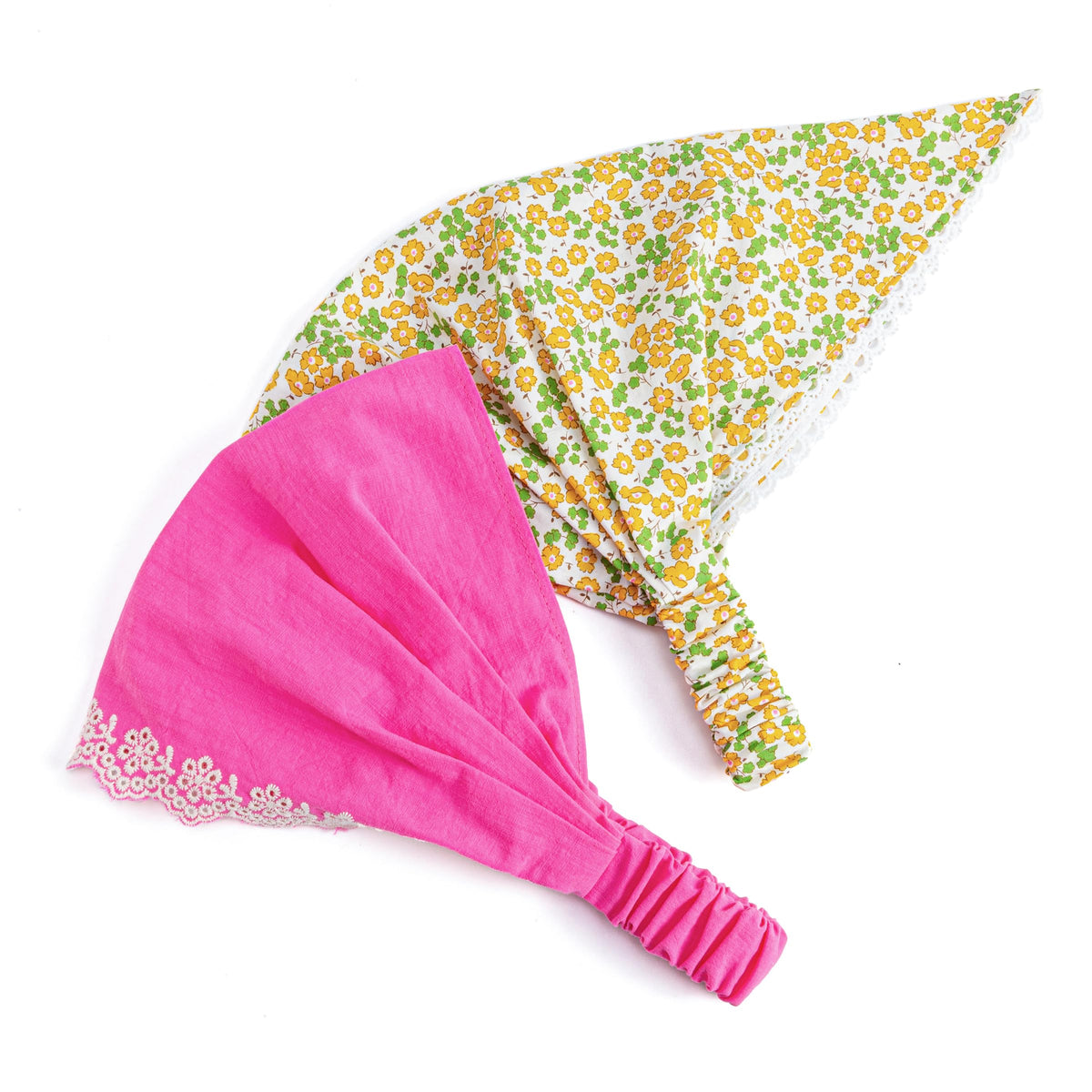 Toddler Girls Summer Bandana Scarf Headband - Country Floral (1-3 Y), Cotton