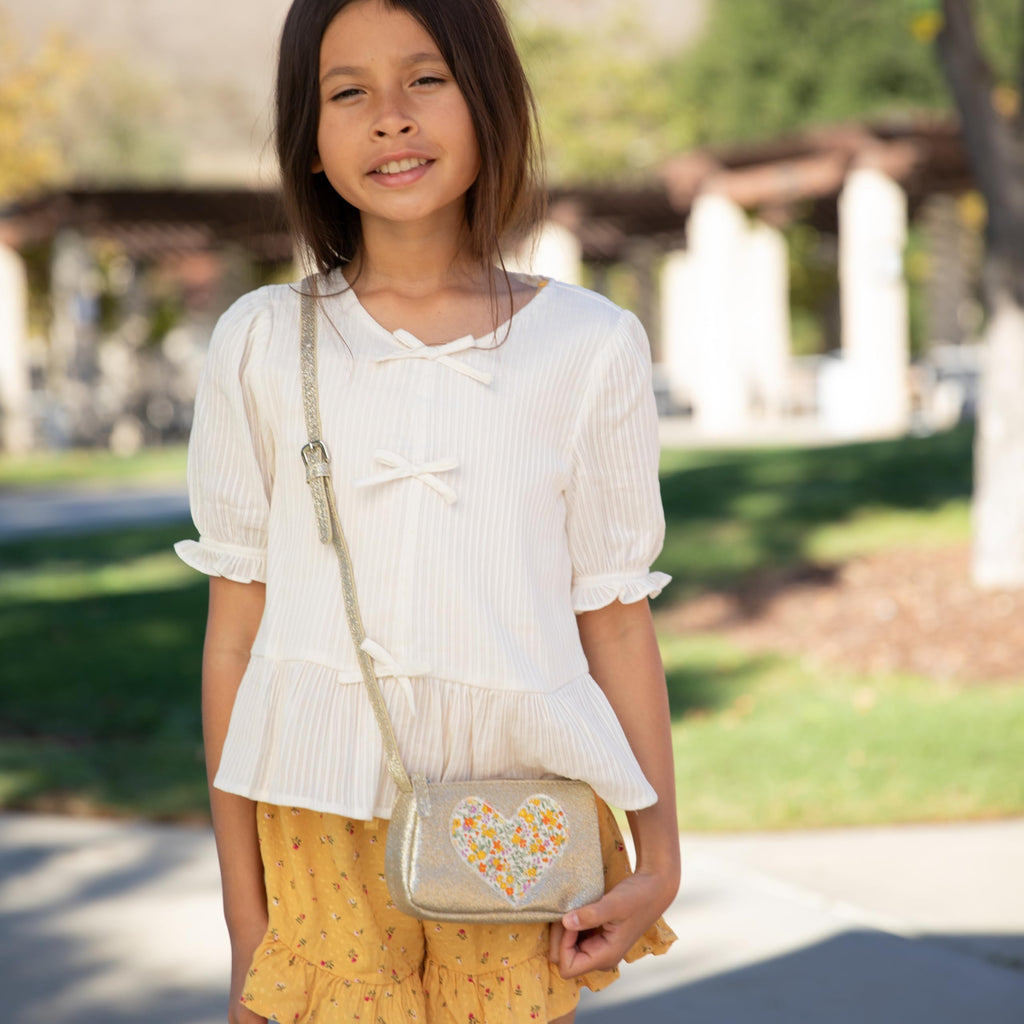 Sparkly Glitter Heart Purse for Girls Ages 3–8 – Cute Crossbody Gift