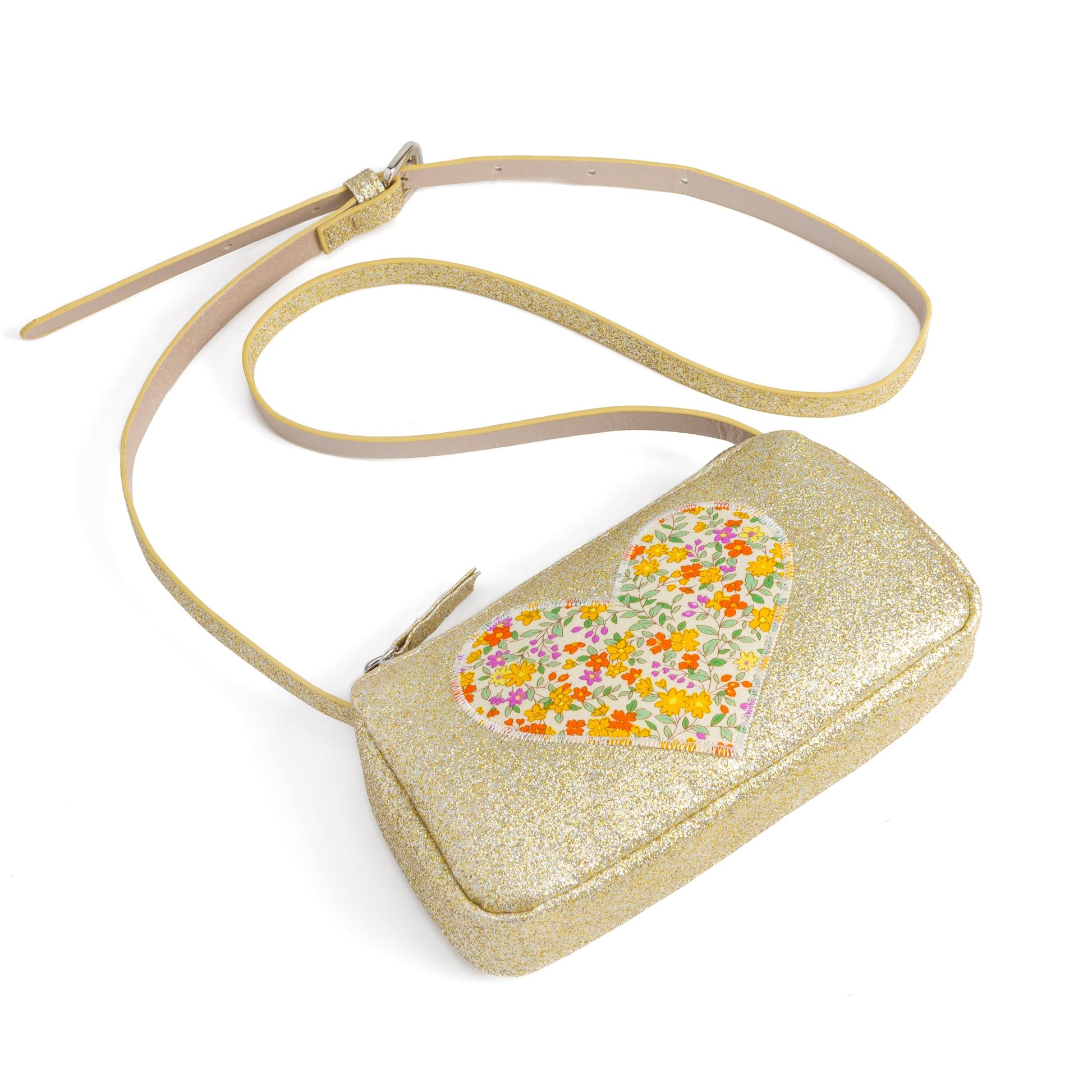 Sparkly Glitter Heart Purse for Girls Ages 3–8 – Cute Crossbody Gift