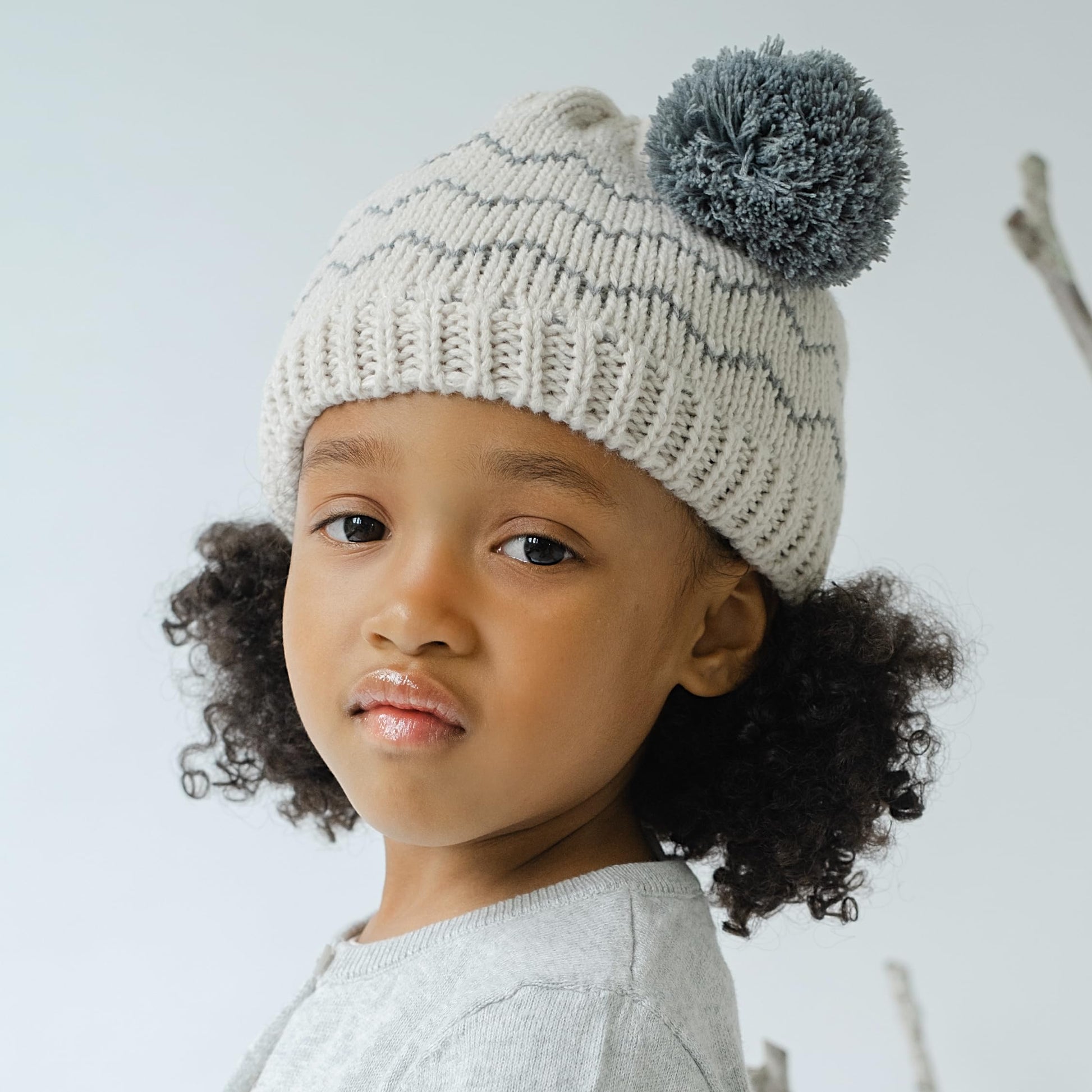 Kids Knit Beanie, Mittens for Boys and Girls (Age 1-6Y) Unique Design, Premium Quality Knitted Set, Warm Fleece-Lined
