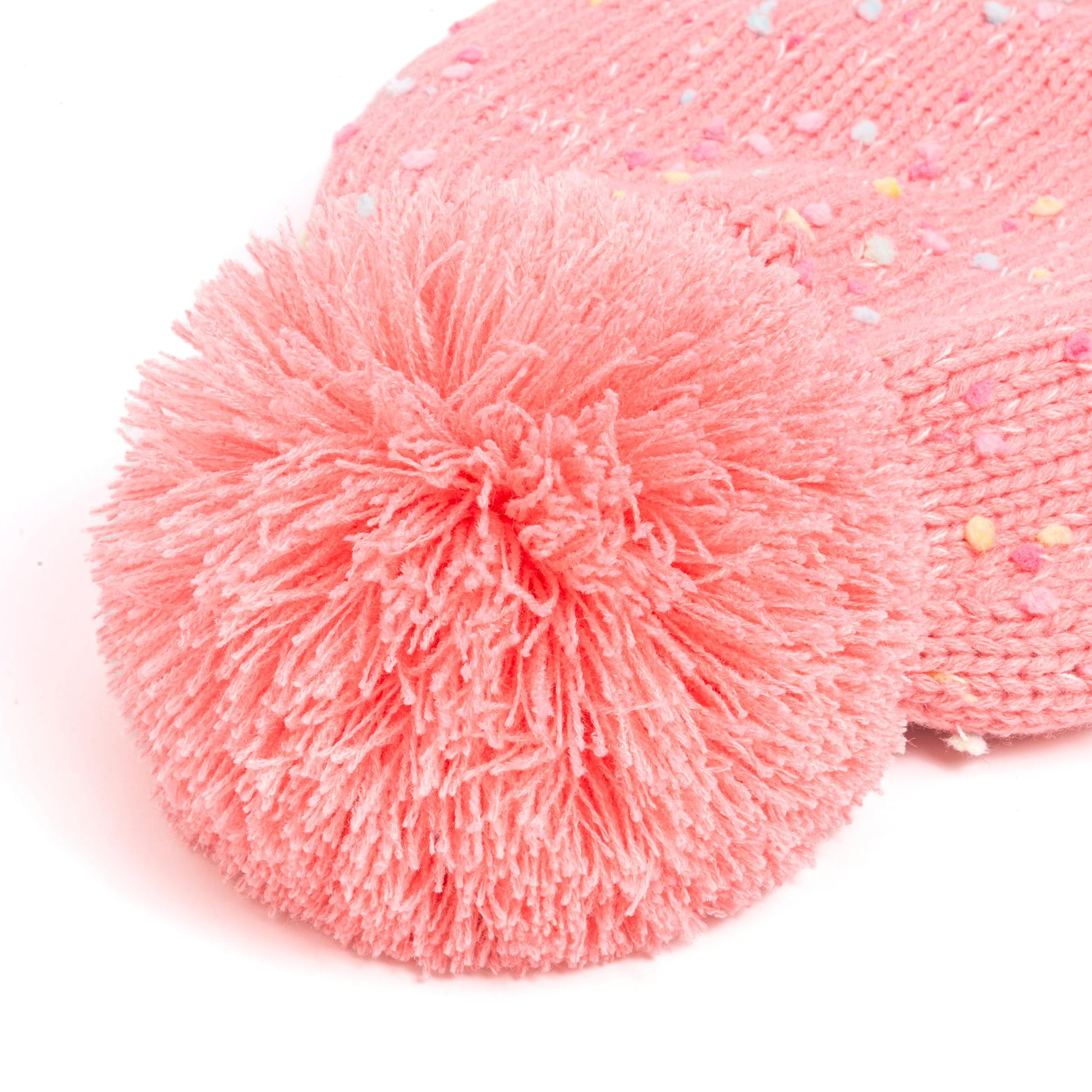 Girls Warm Knit Earflap Hat, Fleece Lined Cold-Weather Essential for Kids 1-12 Years, Unique Colorful Design, Premium Quality