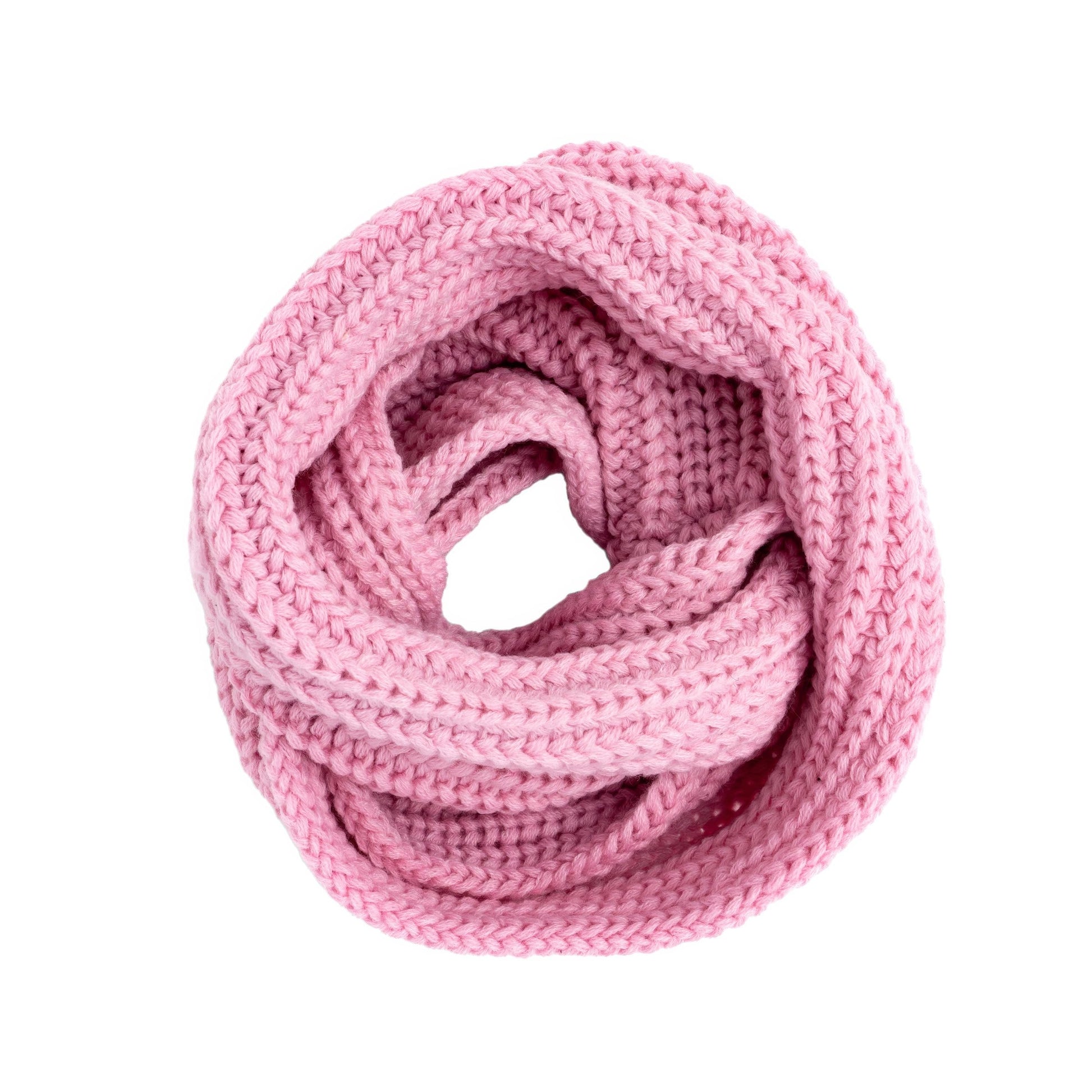 Girls Pink Winter Hat Set with Scarf