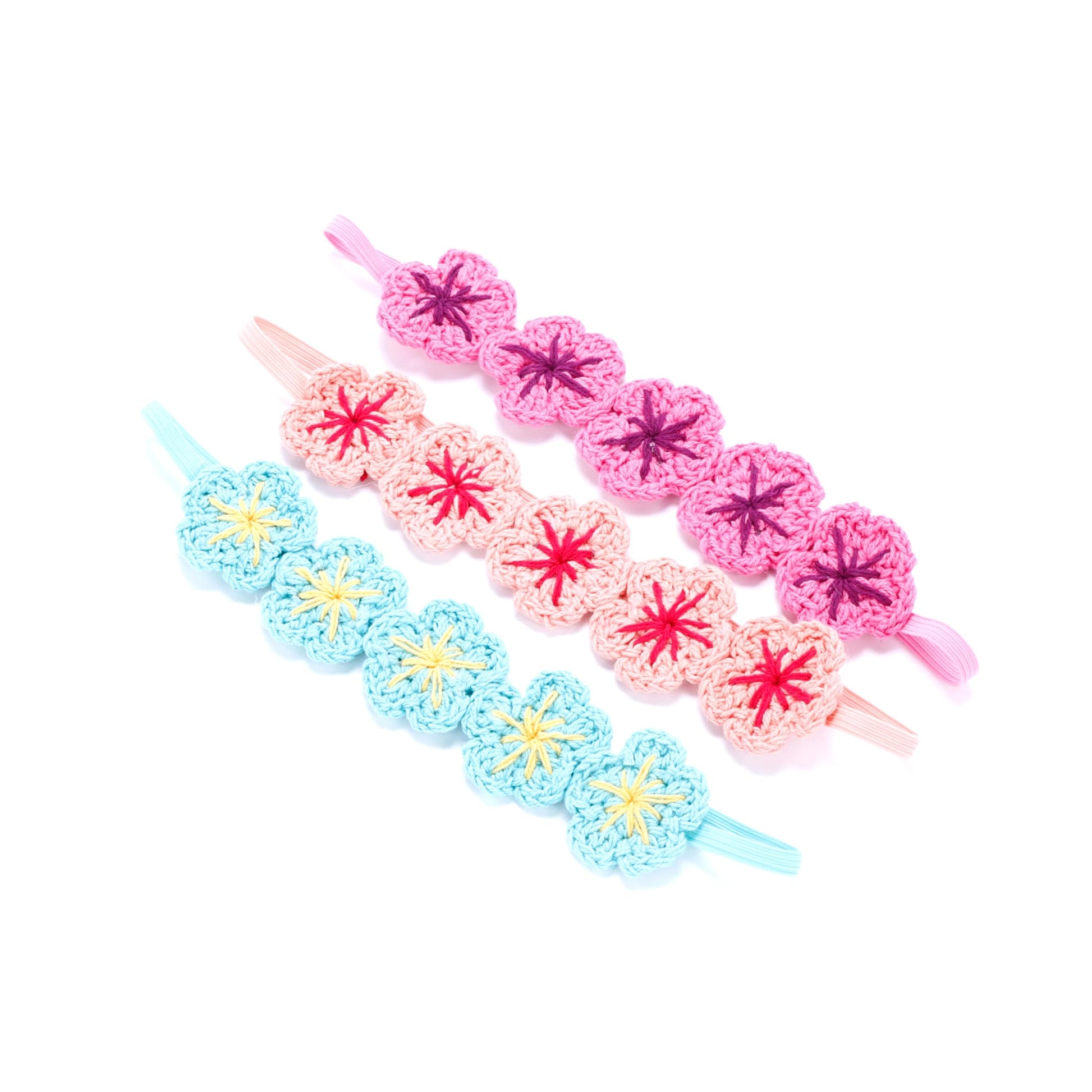 Peppercorn Kids Girls Flower Crown Headband (Age 3-8 Years) - Unique Design, Artisan Knit Hairband for Toddlers and Young Girls