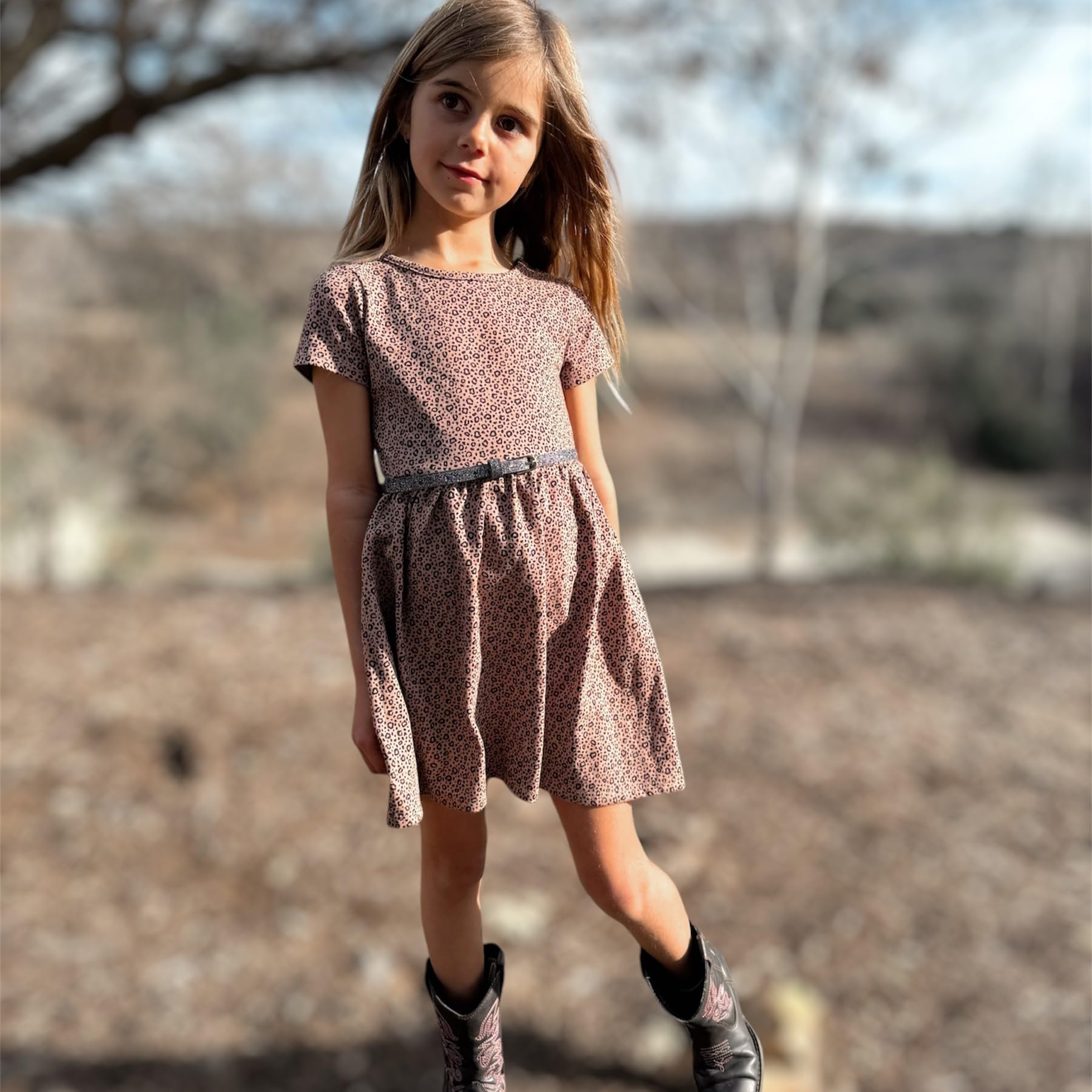Ultra-Skinny Sparkly Glitter Belt for Girls 4 to 14