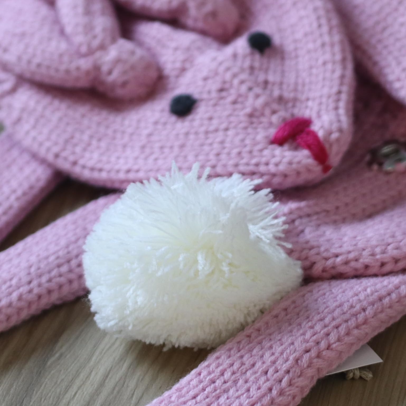 Kids Soft Knit Bunny Scarf- (Children Age 4/5-12Yr)
