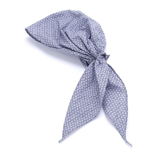 Pre-tied Hair Bandana Head Scarf- Paisley - Dolphin Blue (Toddlers, Kids Age 3-8 Y)
