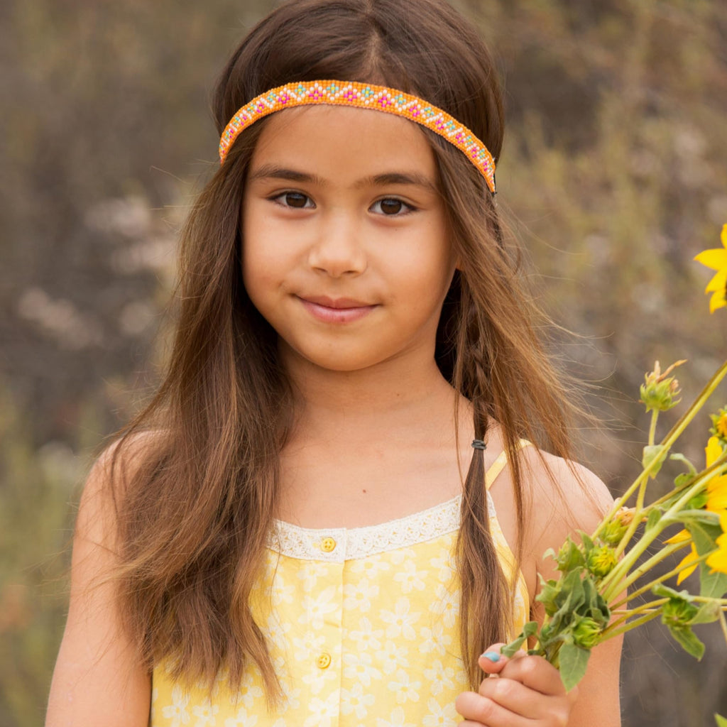Beaded Boho Headband for Girls – Bold, Bright & Fun for Ages 5–14