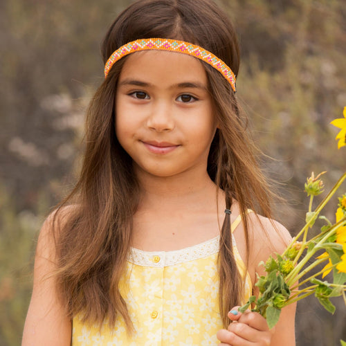 Beaded Boho Headband for Girls – Bold, Bright & Fun for Ages 5–14