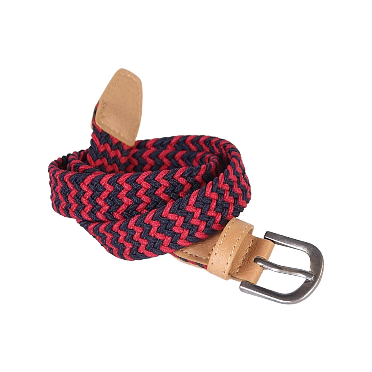 Boys Stretchy Leather Belt - Children's Age 4-14 Y