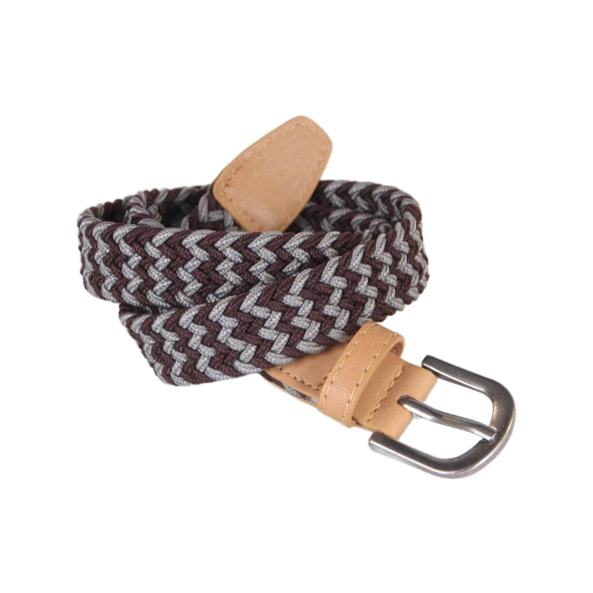 Boys Stretchy Leather Belt - Children's Age 4-14 Y