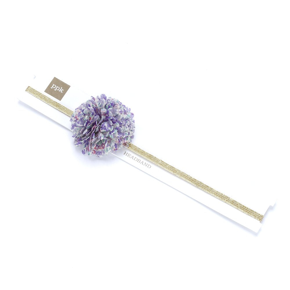 Floral Gold Headband for Girls 3-10
