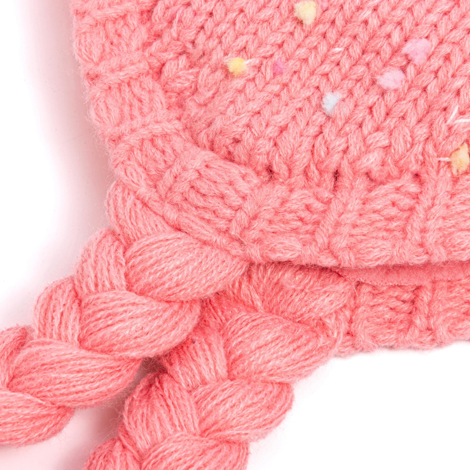Girls Warm Knit Earflap Hat, Fleece Lined Cold-Weather Essential for Kids 1-12 Years, Unique Colorful Design, Premium Quality