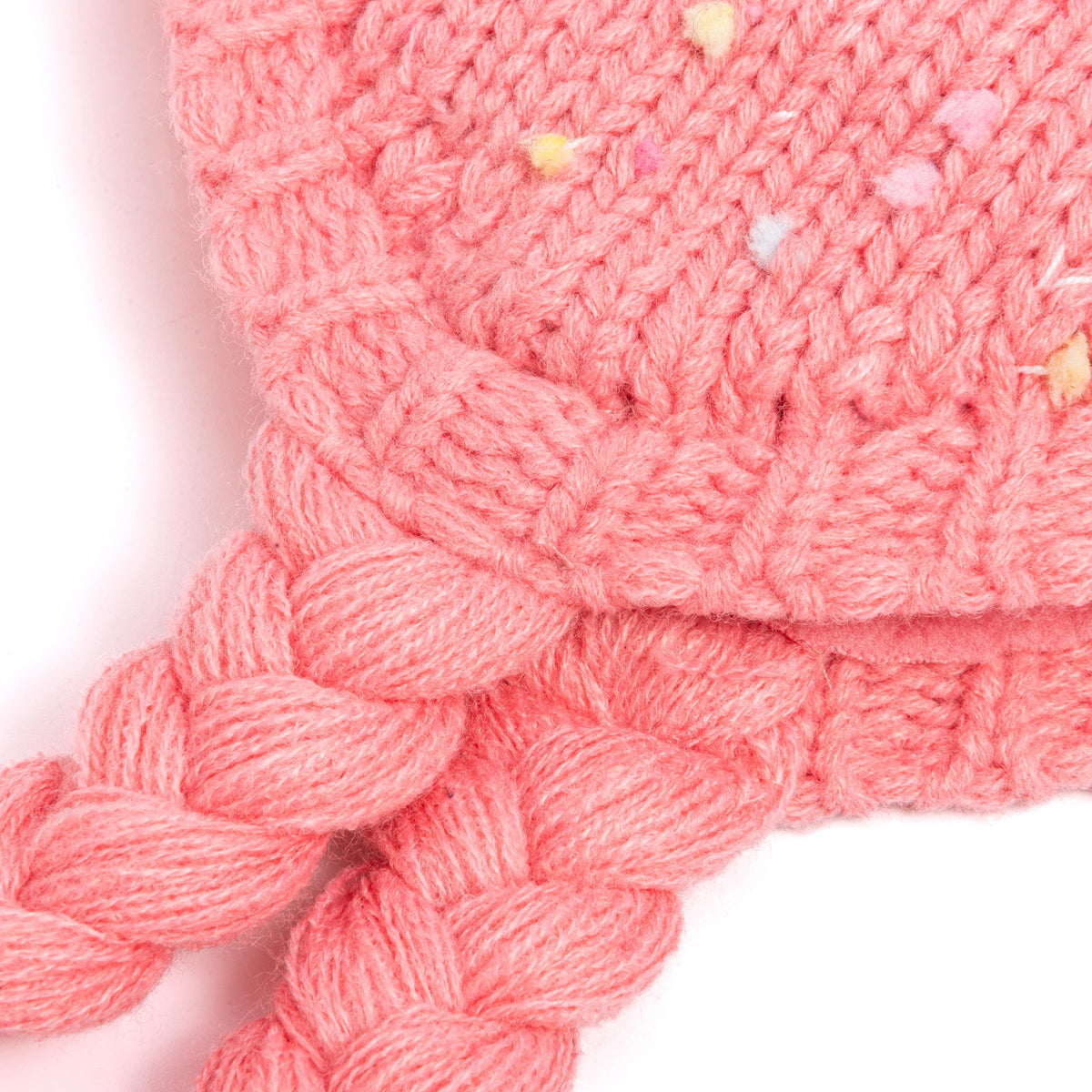 Girls Warm Knit Earflap Hat, Fleece Lined Cold-Weather Essential for Kids 1-12 Years, Unique Colorful Design, Premium Quality