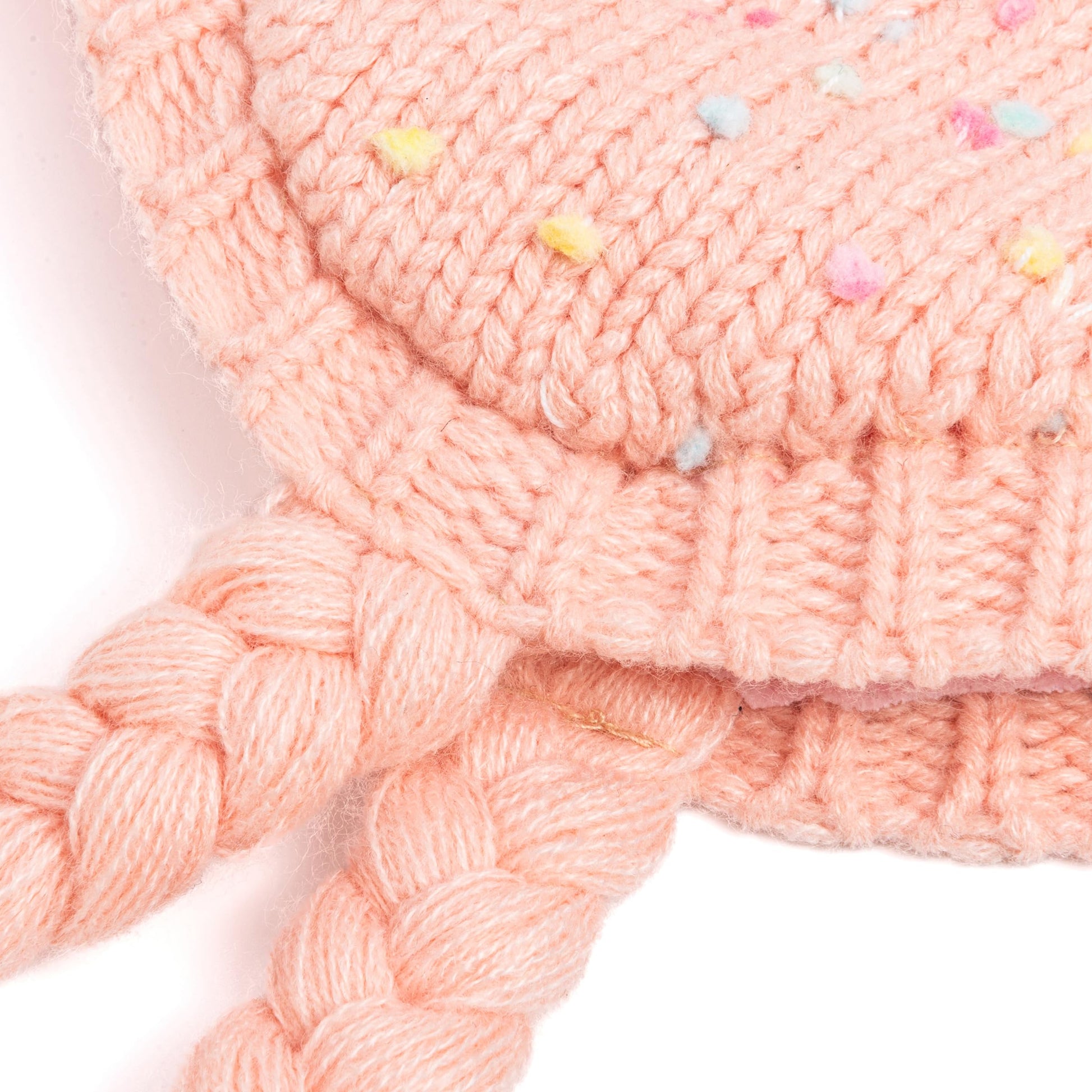 Girls Warm Knit Earflap Hat, Fleece Lined Cold-Weather Essential for Kids 1-12 Years, Unique Colorful Design, Premium Quality