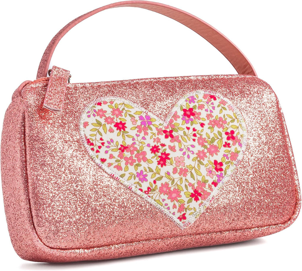 Sparkly Glitter Heart Purse for Girls Ages 3–8 – Cute Crossbody Gift
